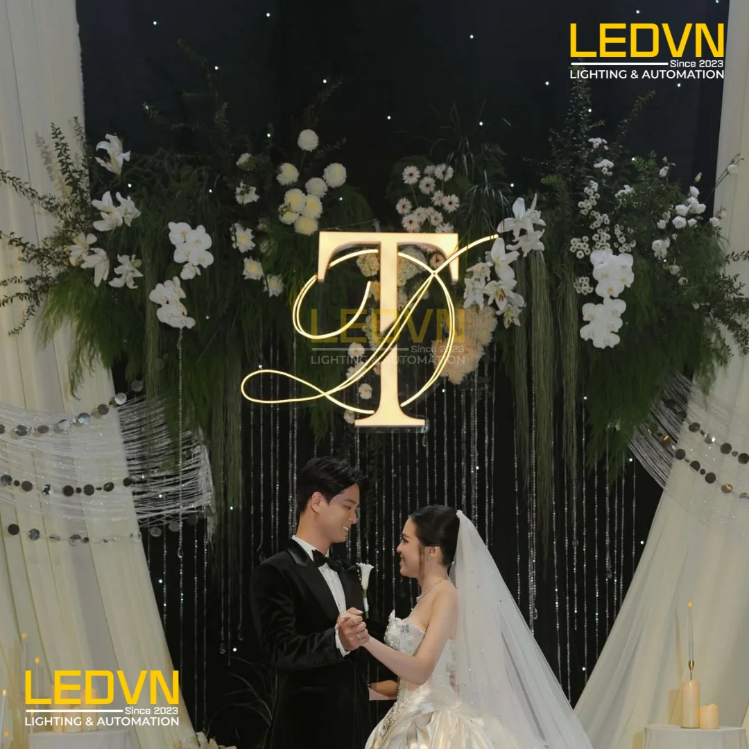 Hộp Đèn Neon Đám Cưới - Hộp đền Neon Wedding - TD